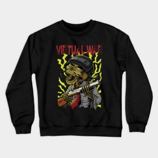 Virtual Skeleton War Crewneck Sweatshirt